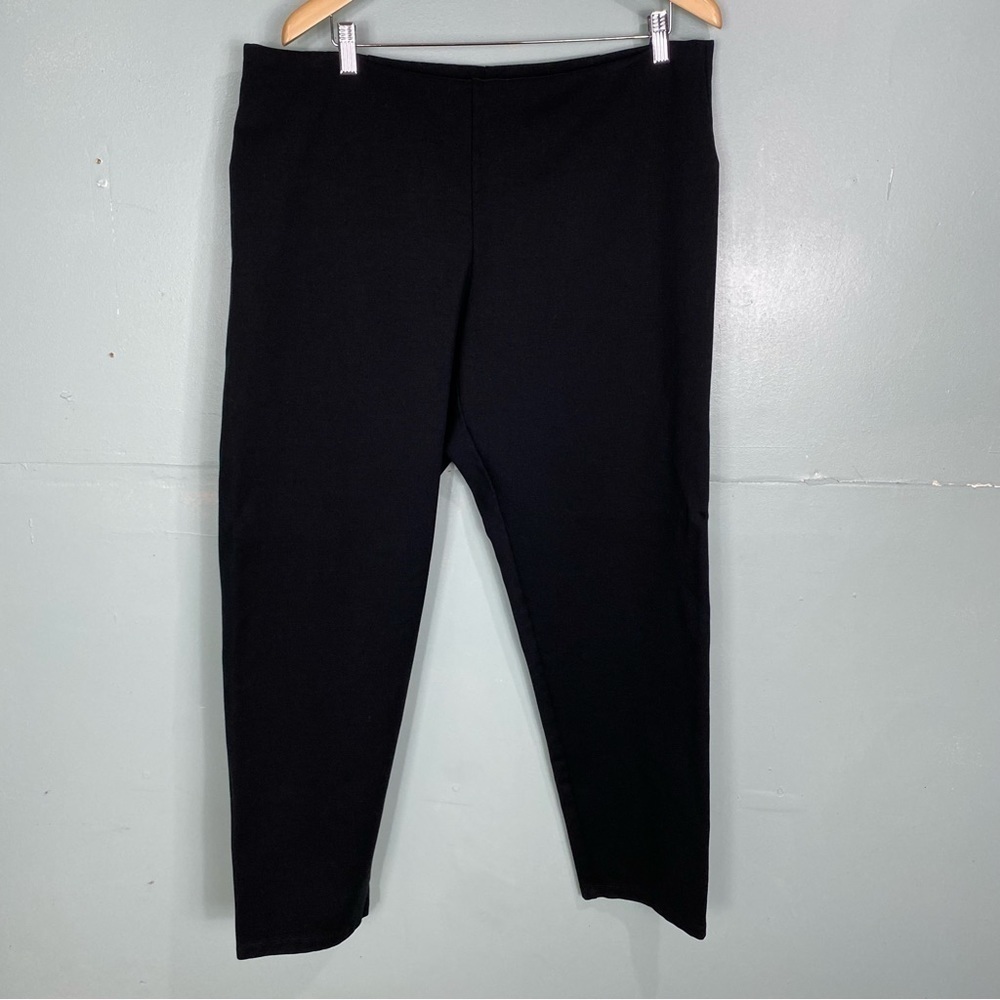 Eileen Fisher Black Pull On Pants XL